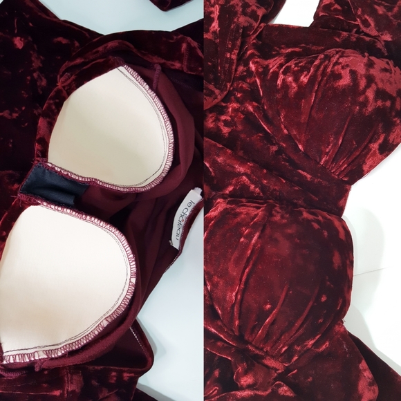 Le chateau🥀 Velvet Body-Kiss Dress - Picture 5 of 12